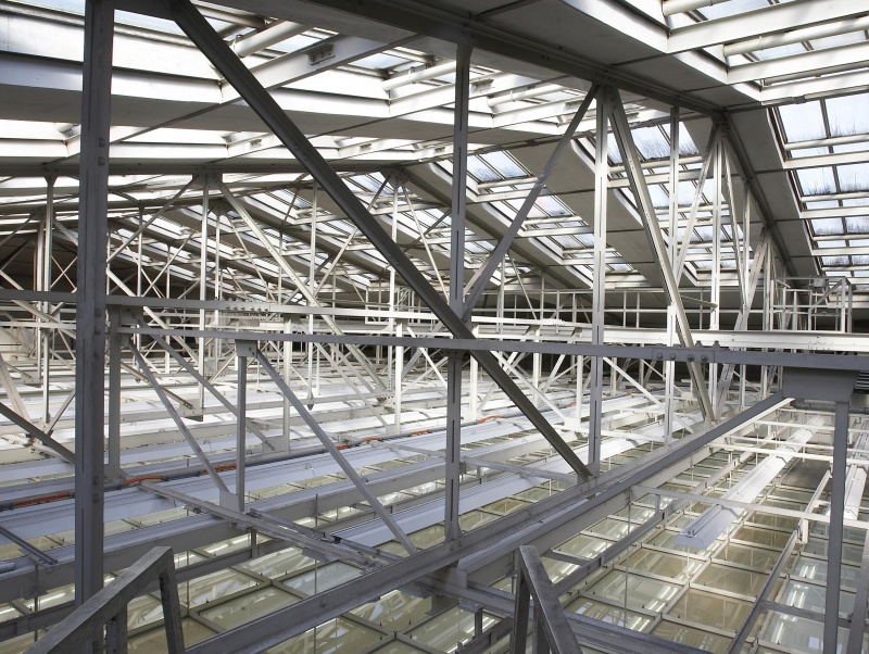 Glaskonstruktion über dem Nationalratssitzungssaal