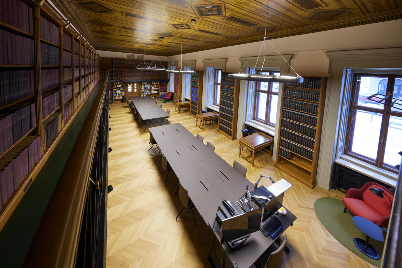Lesesaal der Bibliothek