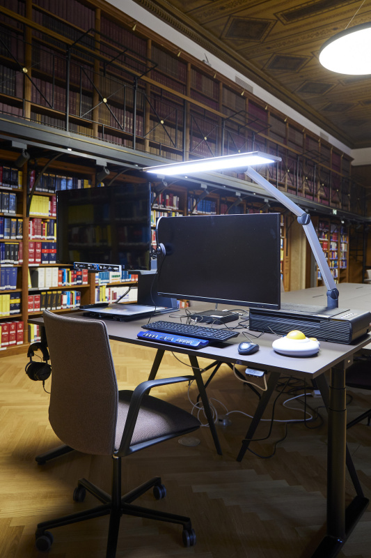 Lesesaal der Bibliothek