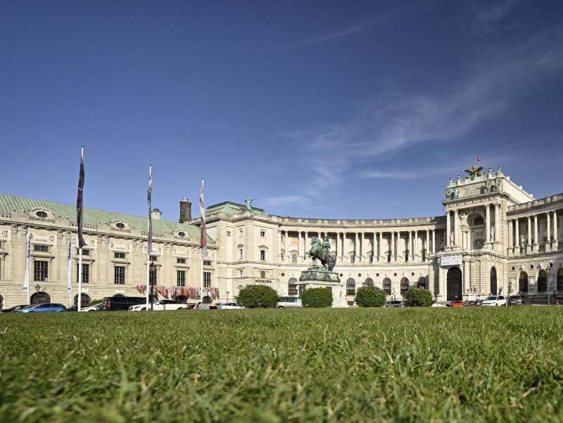 View of the Hofburg and National Library