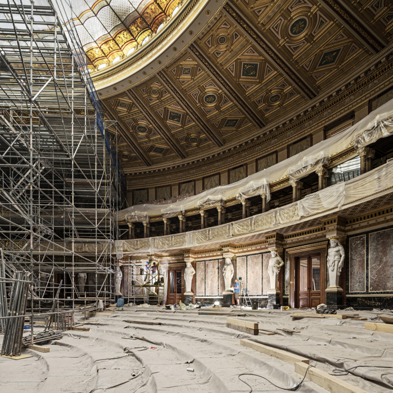 Restaurierungsarbeiten im Bundesversammlungssaal