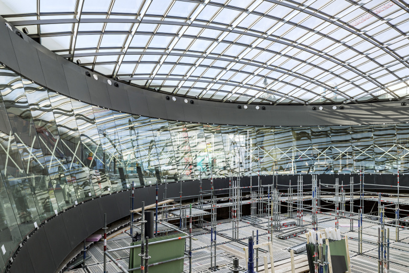 Glaskuppel - Besucherrundgang