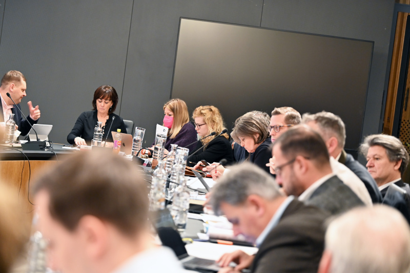 Blick Richtung Ausschussteilnehmer:innen