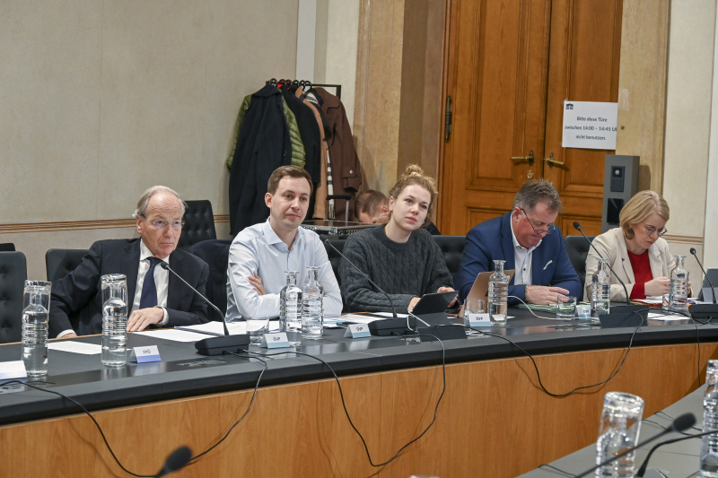 Blick Richtung Ausschussteilnehmer:innen