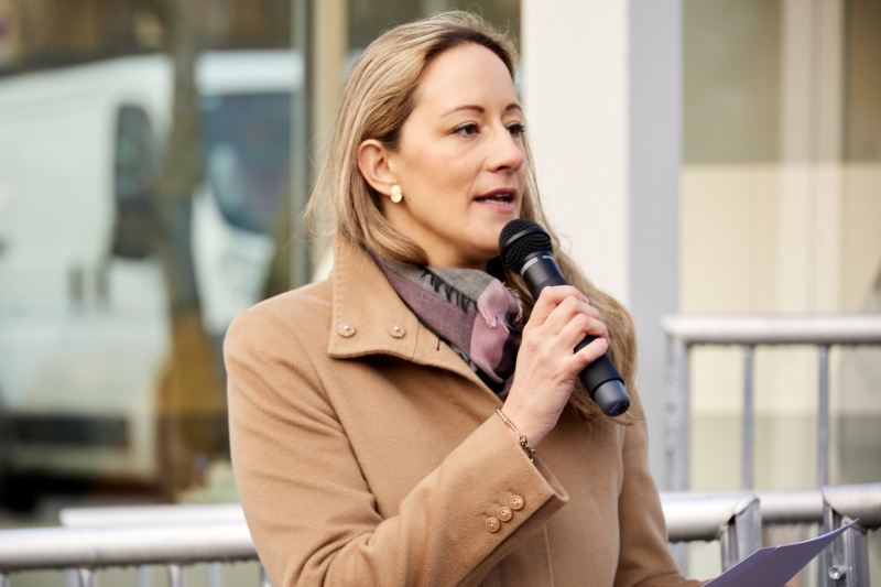 Begrüßung durch Landtagsdirektorin Burgenland Christine Krumböck