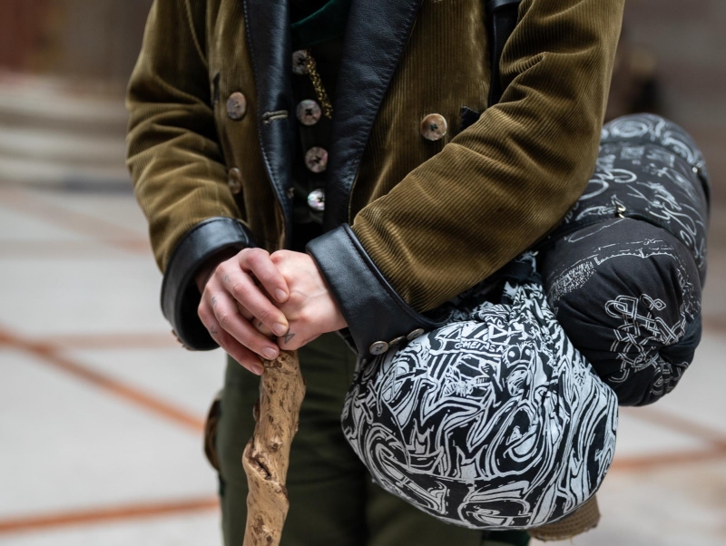 Wanderstöcke der Gärtnerinnen