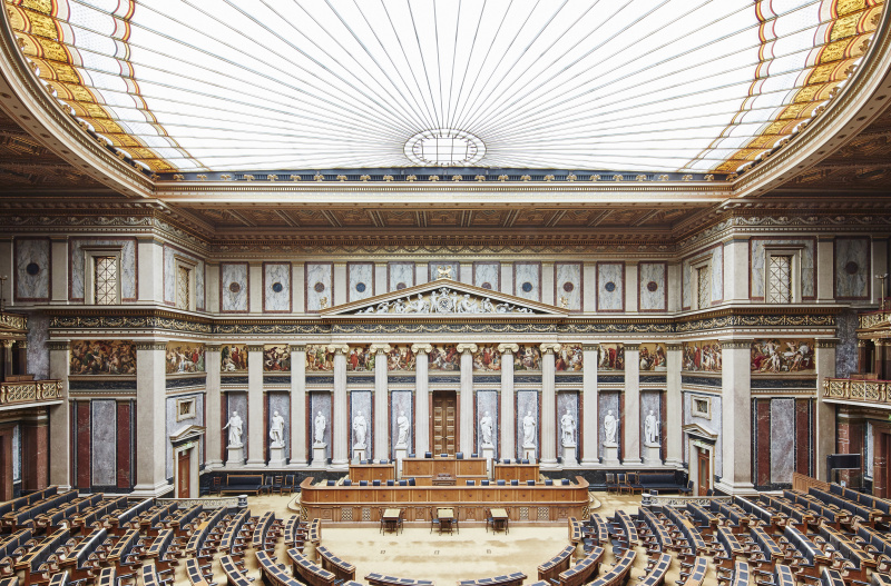 Blick in den Historischen Sitzungssaal