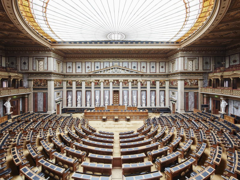 Blick in den Historischen Sitzungssaal