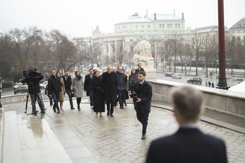 Eintreffen von Bundespräsident Alexander Van der Bellen