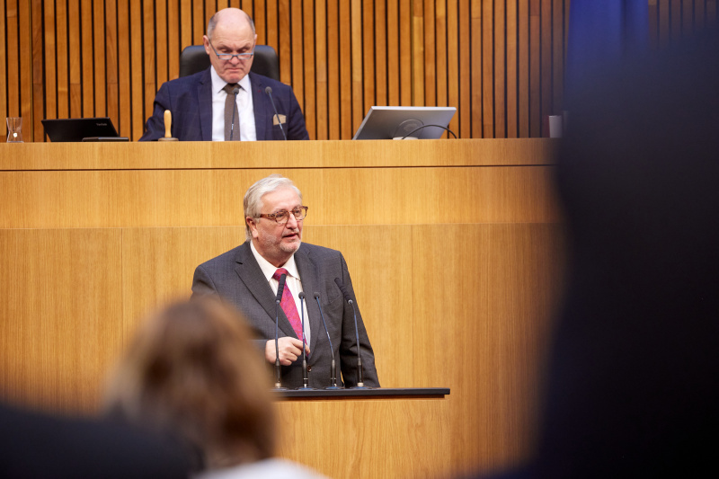 Am Rednerpult Nationalratsabgeordneter Christoph Matznetter (SPÖ)