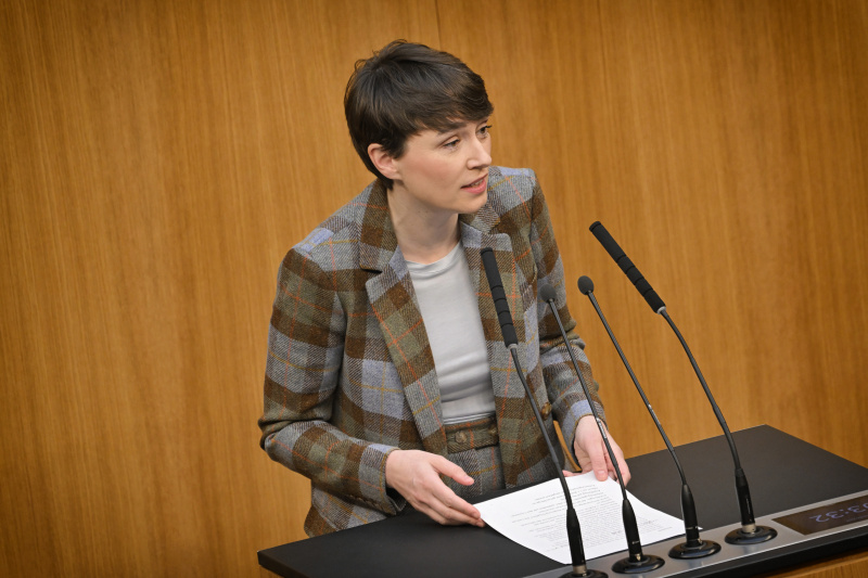 Am Rednerpult: Klubobfrau Sigrid Maurer (GRÜNE)