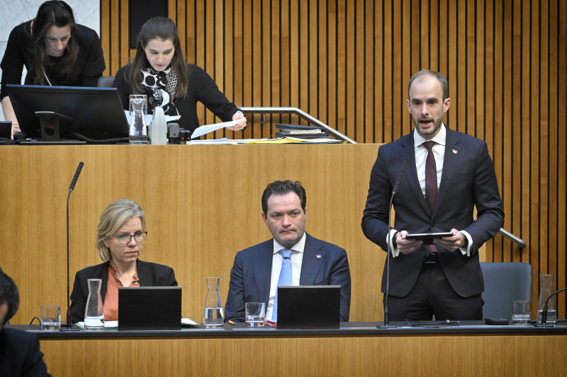 Am Rednerpult: Staatssekretär Florian Tursky (ÖVP)