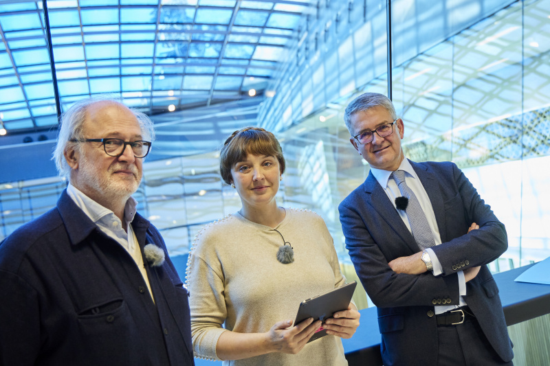 Von links: András Pálffy Architektenbüro Jabornegg & Pálffy, Tatjana Lukáš Moderation, Parlamentsvizedirektor Alexis Wintoniak