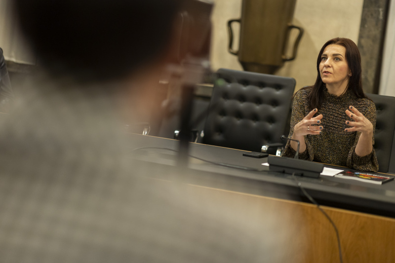 Am Wort: Nationalratsabgeordnete Ewa Ernst-Dziedzic (GRÜNE)