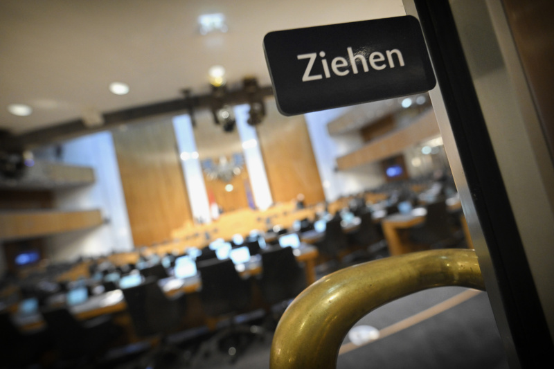 Blick in den Nationalratssaal vor der Sitzung