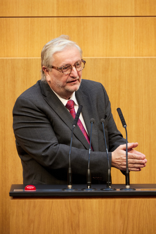 Am Redner:innenpult Nationalratsabgeordneter Christoph Matznetter (SPÖ)