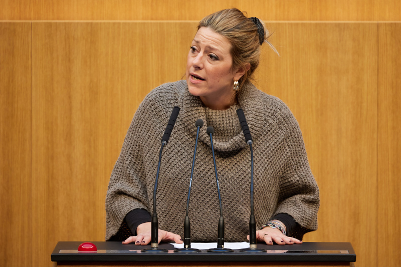 Am Redner:innenpult Nationalratsabgeordnete Katharina Kucharowits (SPÖ)