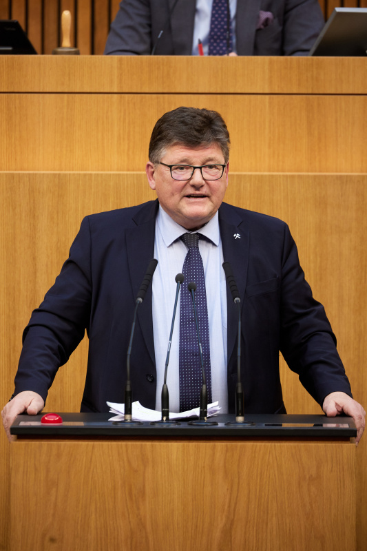 Am Redner:innenpult Nationalratsabgeordneter Rainer Wimmer (SPÖ)