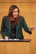 Am Redner:innenpult Nationalratsabgeordnete Petra Steger (FPÖ)