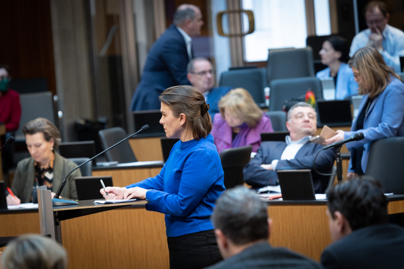 Nationalratsabgeordnete Julia Seidl (NEOS) am Rednerpult