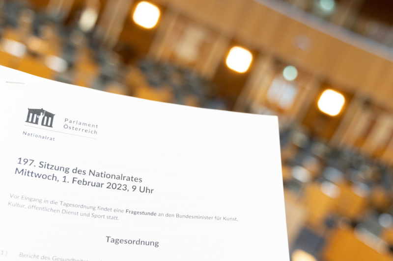 Tagesordnung zur 197. Sitzung des Nationalrates