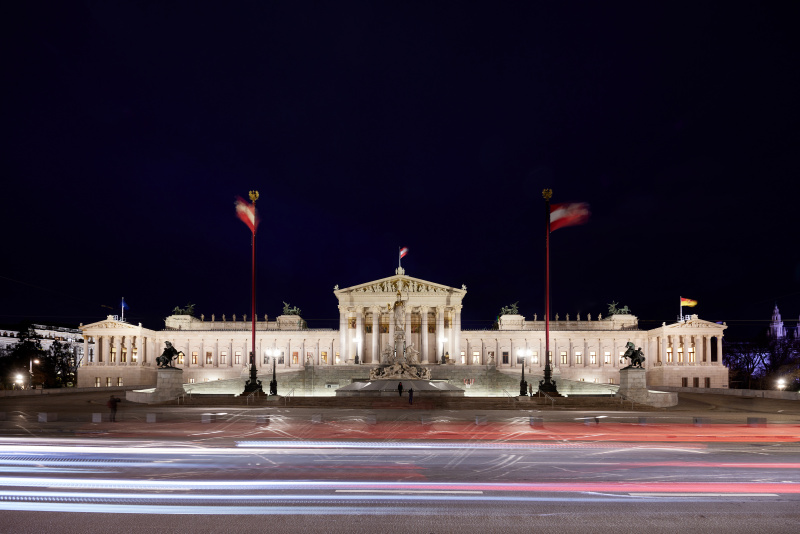Parlamentsgebäude - Nachtaufnahmen