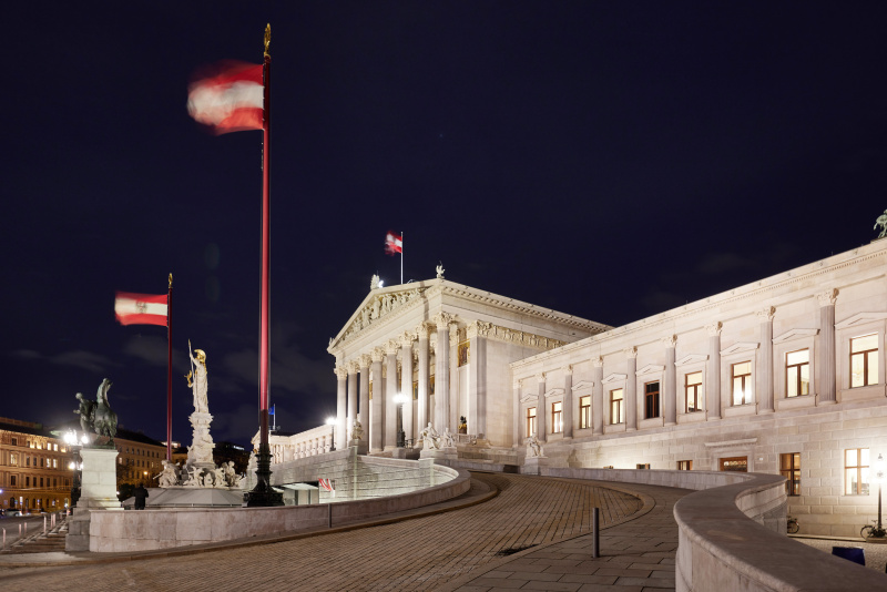 Parlamentsgebäude - Nachtaufnahmen