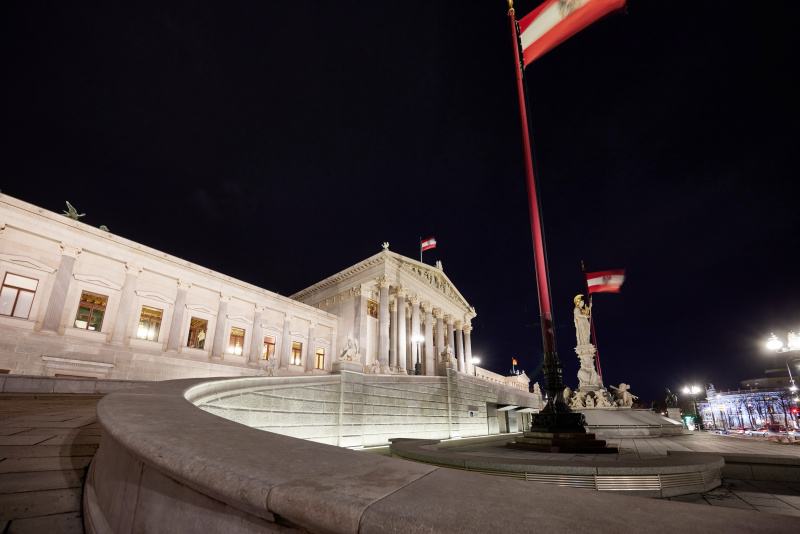 Parlamentsgebäude - Nachtaufnahmen