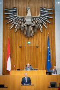 Nationalratsabgeordneter Alois Kainz (FPÖ) am Rednerpult