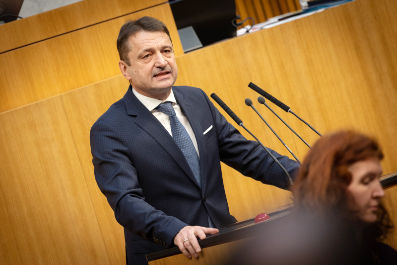 Nationalratsabgeordneter Klaus Fürlinger (ÖVP) am Rednerpult