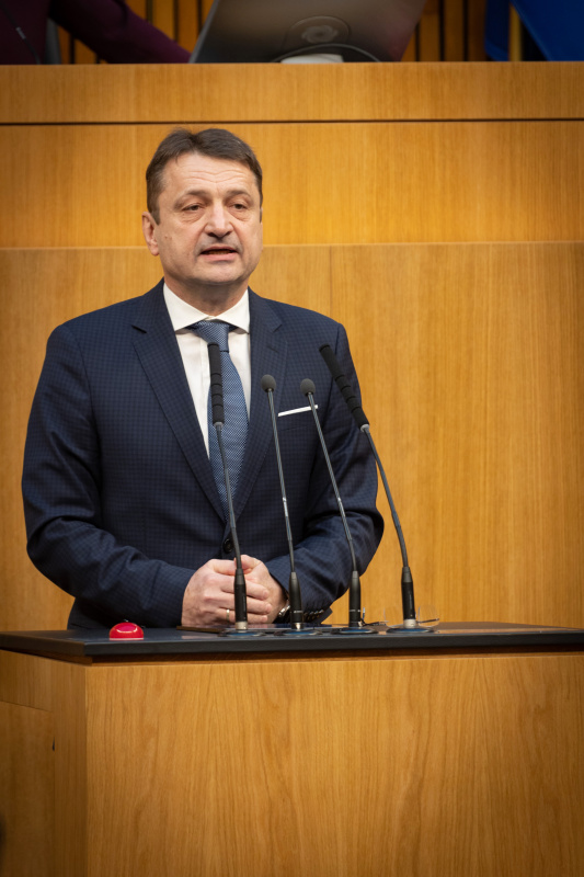 Nationalratsabgeordneter Klaus Fürlinger (ÖVP) am Rednerpult