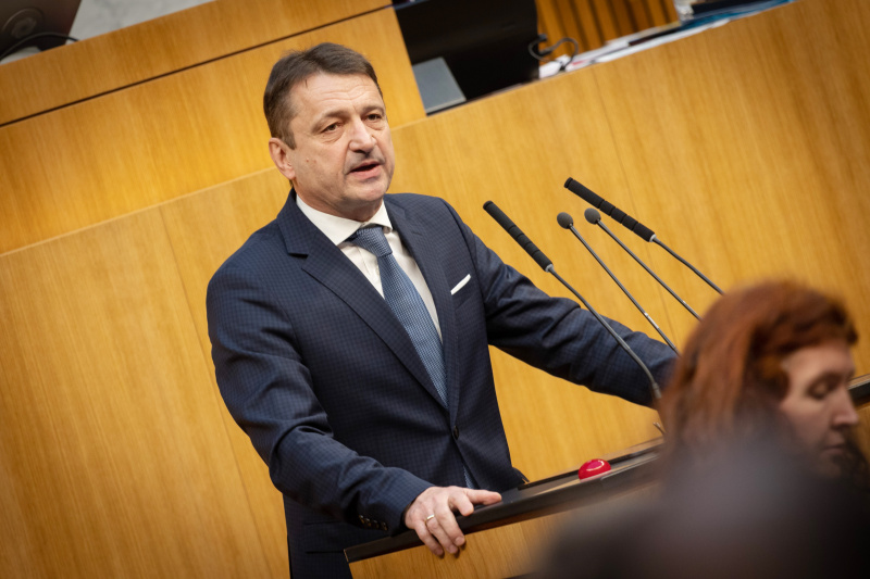 Nationalratsabgeordneter Klaus Fürlinger (ÖVP) am Rednerpult