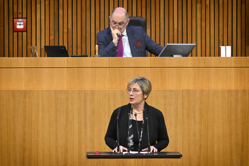 Am Rednerpult: Nationalratsabgeordnete Michaela Steinacker (ÖVP)