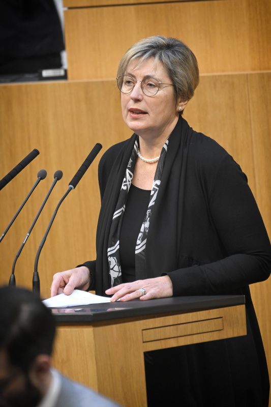 Am Rednerpult: Nationalratsabgeordnete Michaela Steinacker (ÖVP)