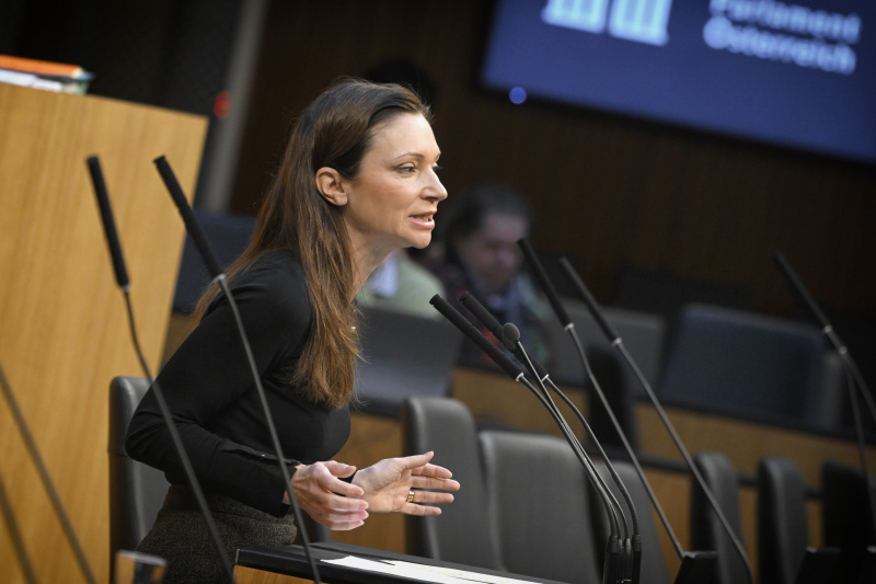 Am Rednerpult: Nationalratsabgeordnete Susanne Fürst (FPÖ)