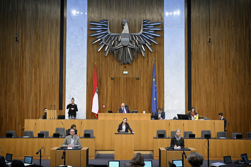 Am Rednerpult: Nationalratsabgeordnete Barbara Neßler (GRÜNE)