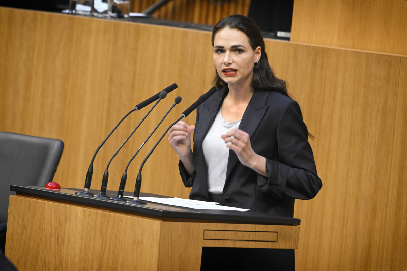 Am Rednerpult: Nationalratsabgeordnete Barbara Neßler (GRÜNE)