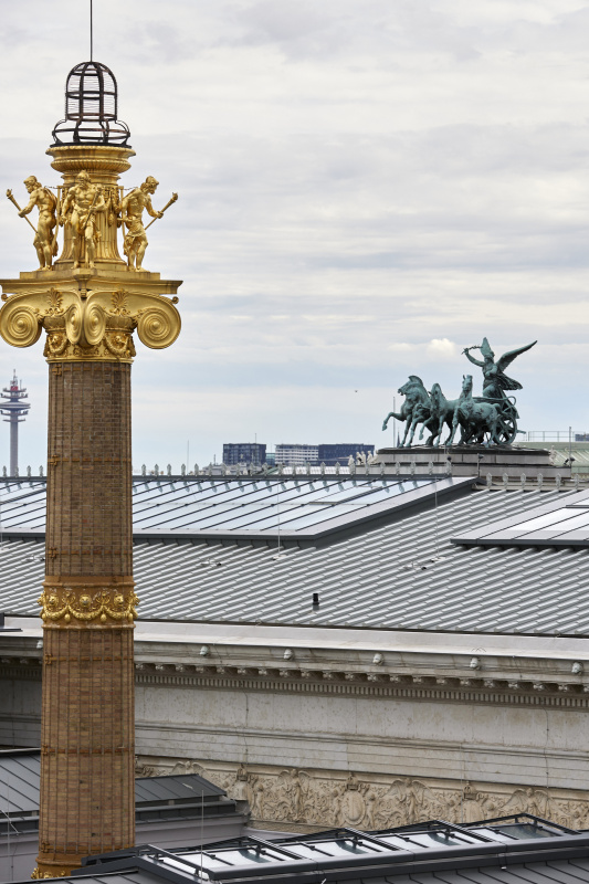 Blick auf das Parlamentsgebäude von der Reichsratsstraße 9