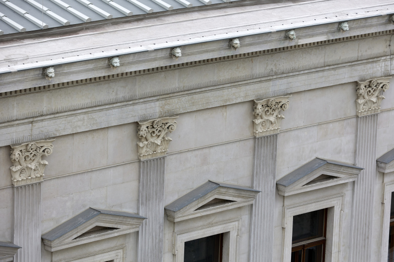 Blick auf das Parlamentsgebäude von der Reichsratsstraße 9