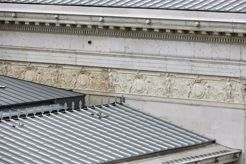 Blick auf das Parlamentsdach von der Reichsratsstraße 9