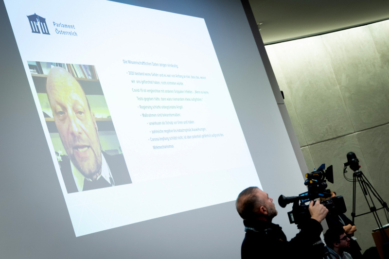 Einleitende Stellungnahme per Video von Christian Fiala, Bevollmächtigter zum Volksbegehren „Wiedergutmachung der COVID-19-Massnahmen“