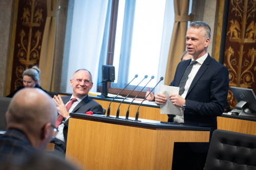Vizepräsident des Bundesrates Harald Himmer (ÖVP) am Redner:innenpult