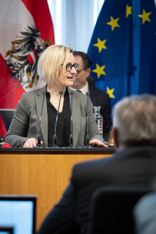 Bundesrätin Sandra Gerdenitsch (SPÖ) am Redner:innenpult