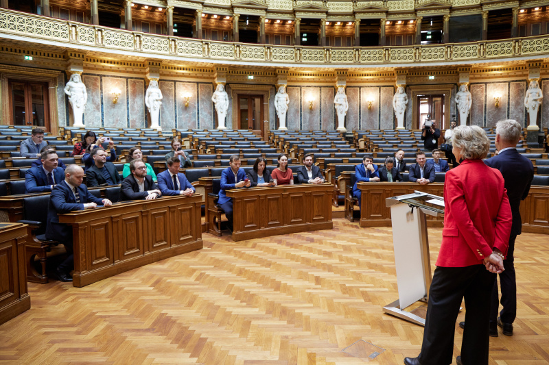Begrüßung durch Nationalratsabgeordneten Reinhold Lopatka (ÖVP)