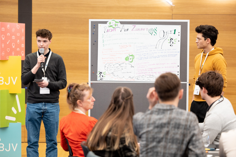 Ergebnispräsentation aus den Dialoggruppen des Klimajugendrats 2023