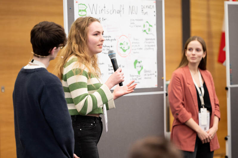 Ergebnispräsentation aus den Dialoggruppen des Klimajugendrats 2023