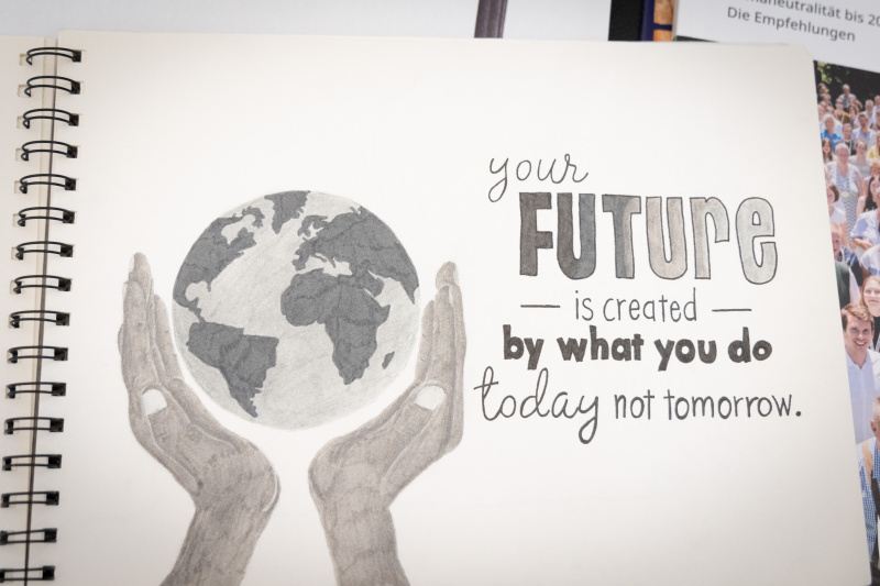 Zeichnung einer Veranstaltungsteilnehmerin