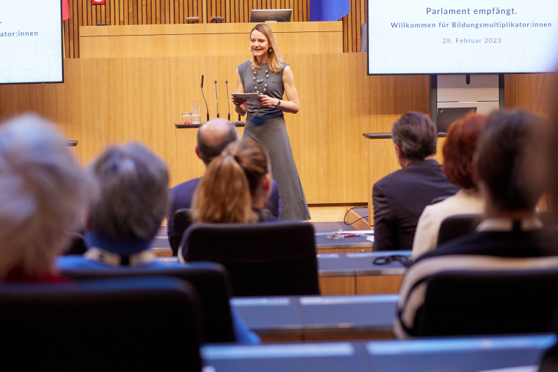 Moderation durch Katharina Kramer Agentur Müllers Freunde