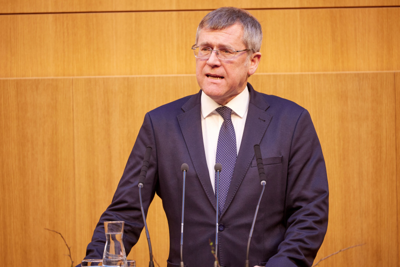 Vorstellung des Angebots der Demokratievermittlung durch den Leiter der Abteilung Demokratiebildung in der Parlamentsdirektion Leopold Lugmayr