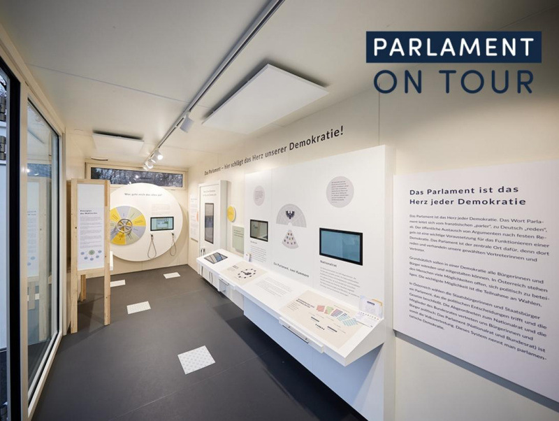 Parlament On Tour - Innenaufnahme der Ausstellung